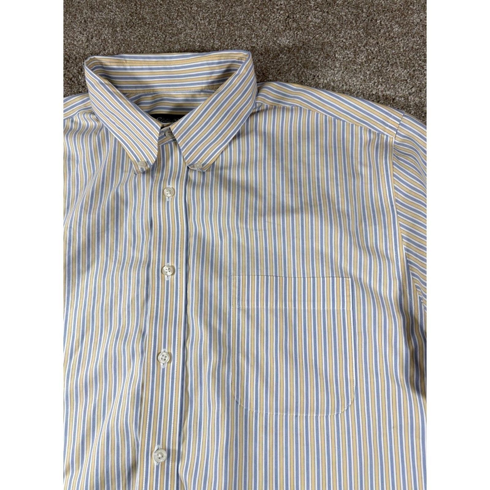 Eddie Bauer Eddie Bauer Men's Relaxed Fit Striped Button Down Shirt XL Tall Button-Up Wrinkle Resistant Size US XL / EU 56 / 4 - 2 Thumbnail