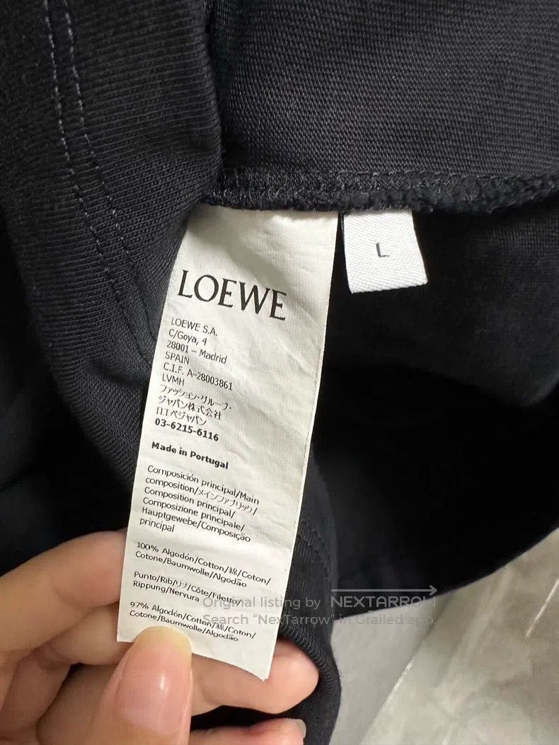 Loewe Loewe Pixel mosaic embroidery black short-sleeve T-shirt Size L / US 10 / IT 46 - 4 Thumbnail