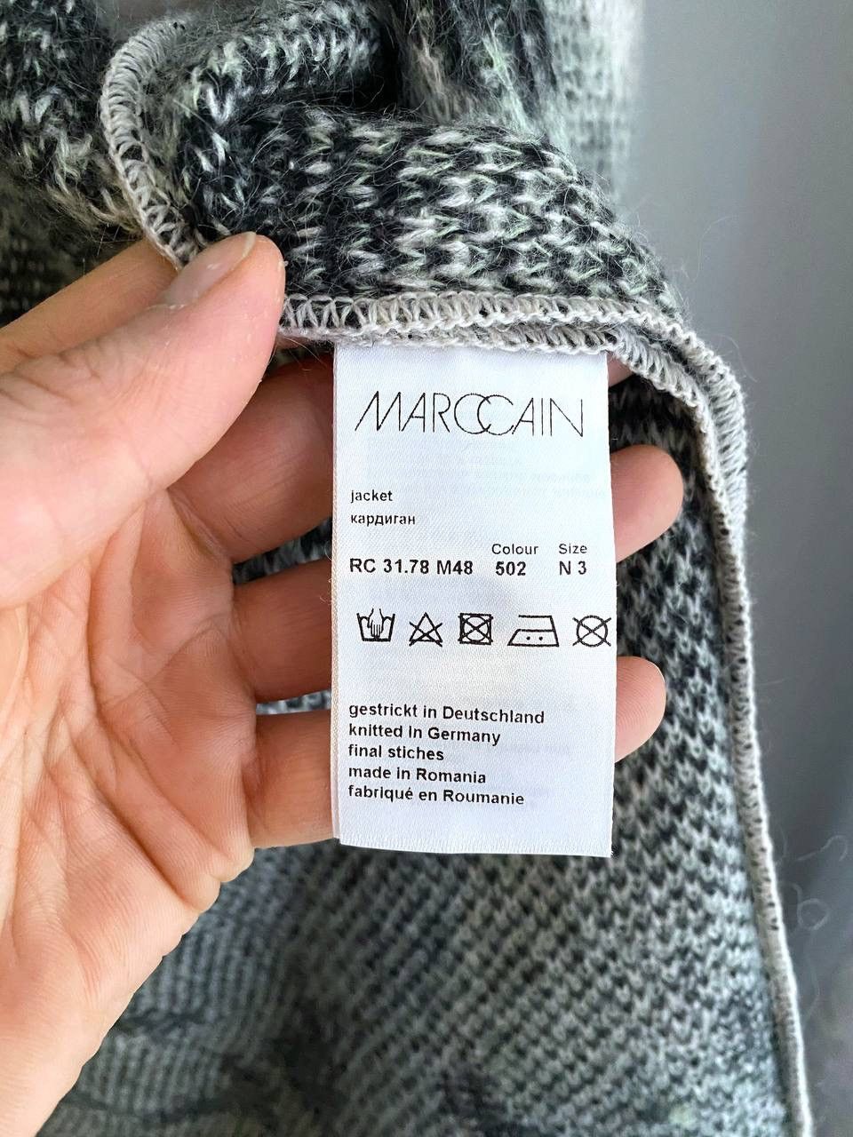 Other Marc Cain Mohair/Alpaca Wool Long Open Knit Cardigan, 3/M/L Size M / US 6-8 / IT 42-44 - 15 Thumbnail