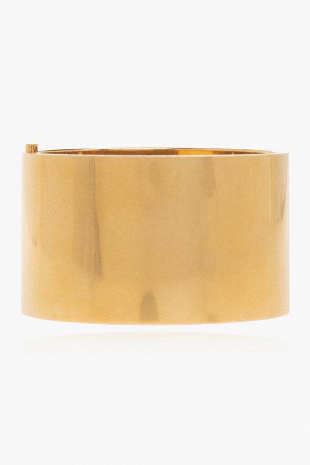 Balenciaga o1in1g0924 Size: S / BB 2.0 Cuff Bracelet in Gold Size ONE SIZE - 5 Thumbnail