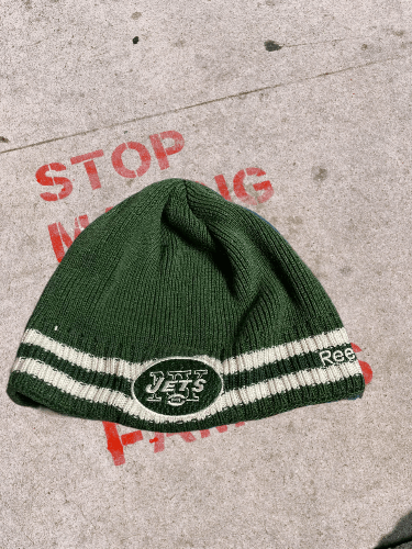 Reebok Green New York Jets Cold Weather NFL Fitted Hat By Reebok Size ONE SIZE - 1 Thumbnail