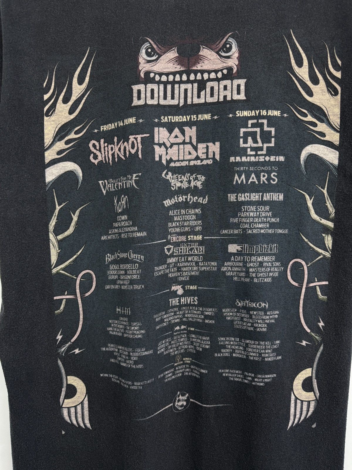 Black Sabbath 🇬🇧 Download 2013 Festival Slipknot Rammstein Motorhead HIM Size US M / EU 48-50 / 2 - 9 Thumbnail