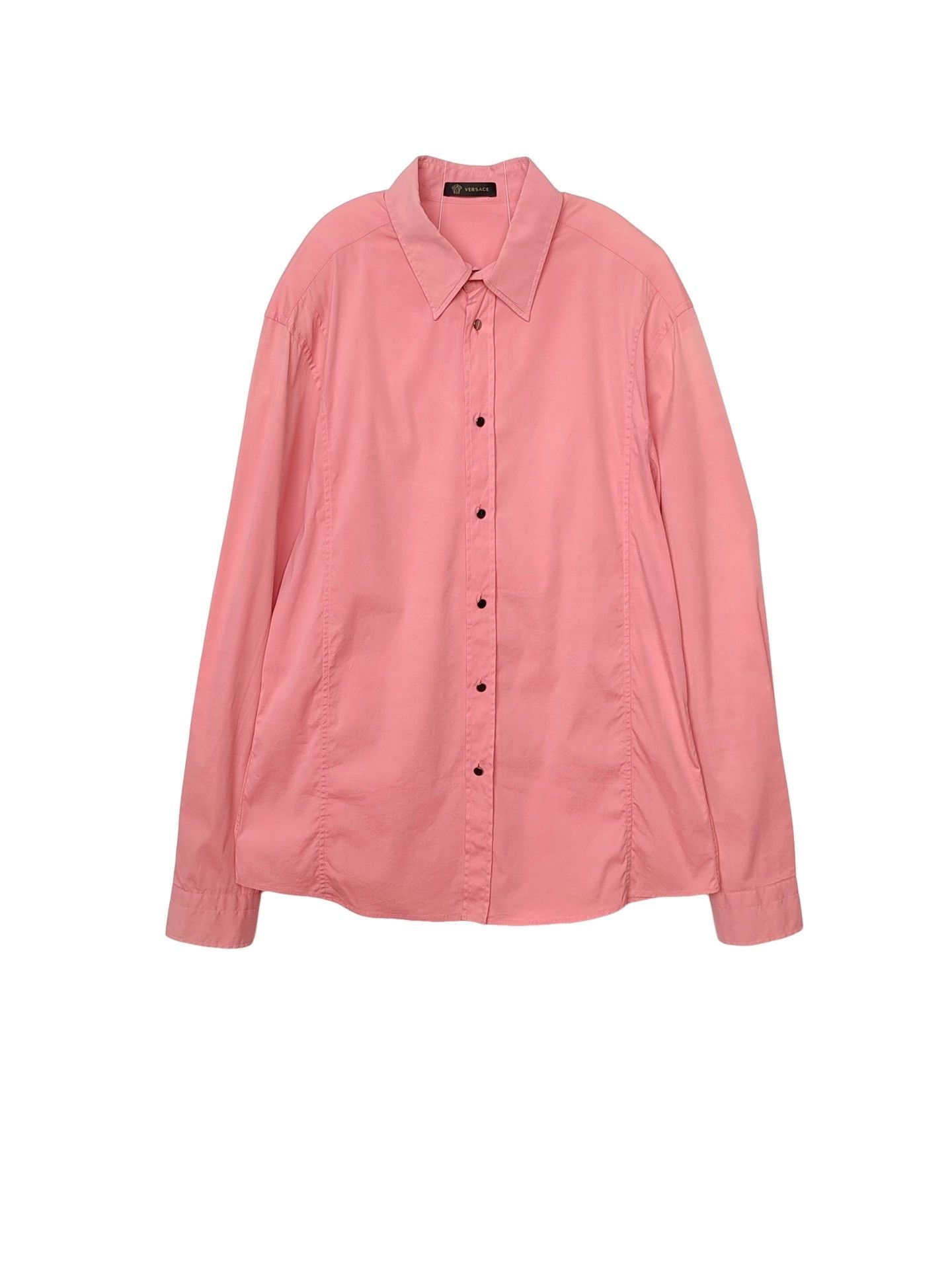 Versace Versace Pink Medusa Logo Shirt Size M Size US M / EU 48-50 / 2 - 1 Thumbnail