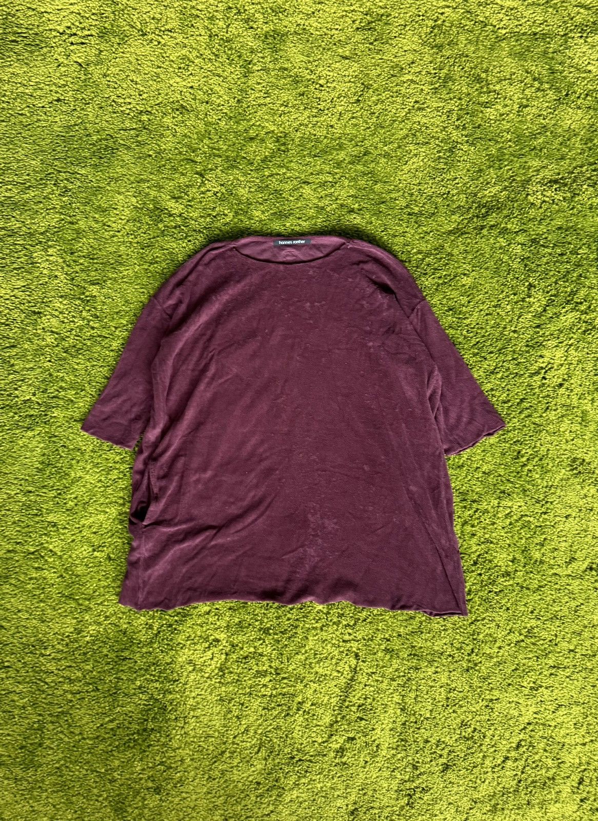Designer × hannes roether Hannes Roether avant garde velour longsleeve blouse Size M / US 6-8 / IT 42-44 - 1 Thumbnail