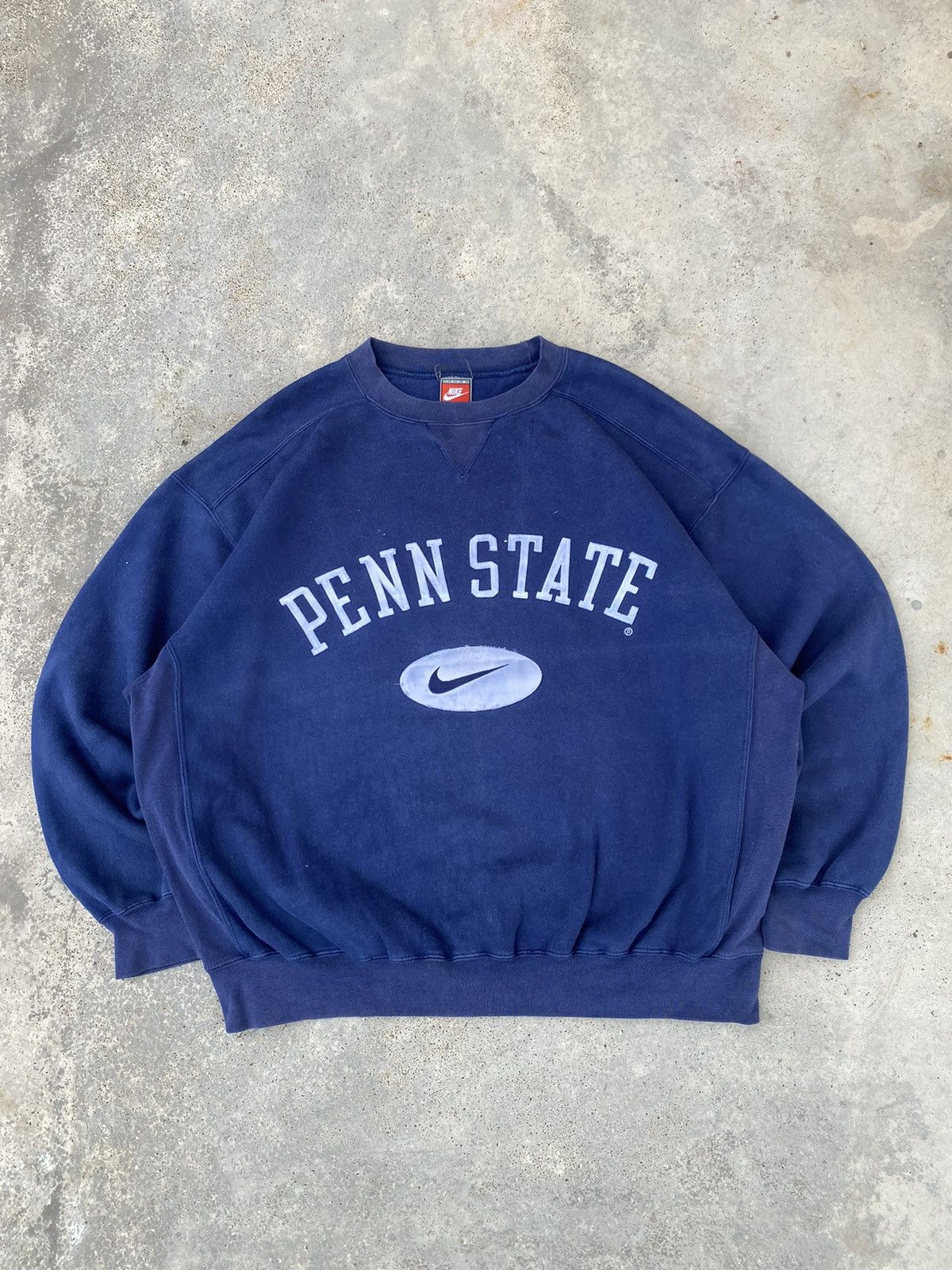 Nike Vintage 90’s Nike Penn State Bog Swoosh Hoodie Size US XL / EU 56 / 4 - 1 Thumbnail