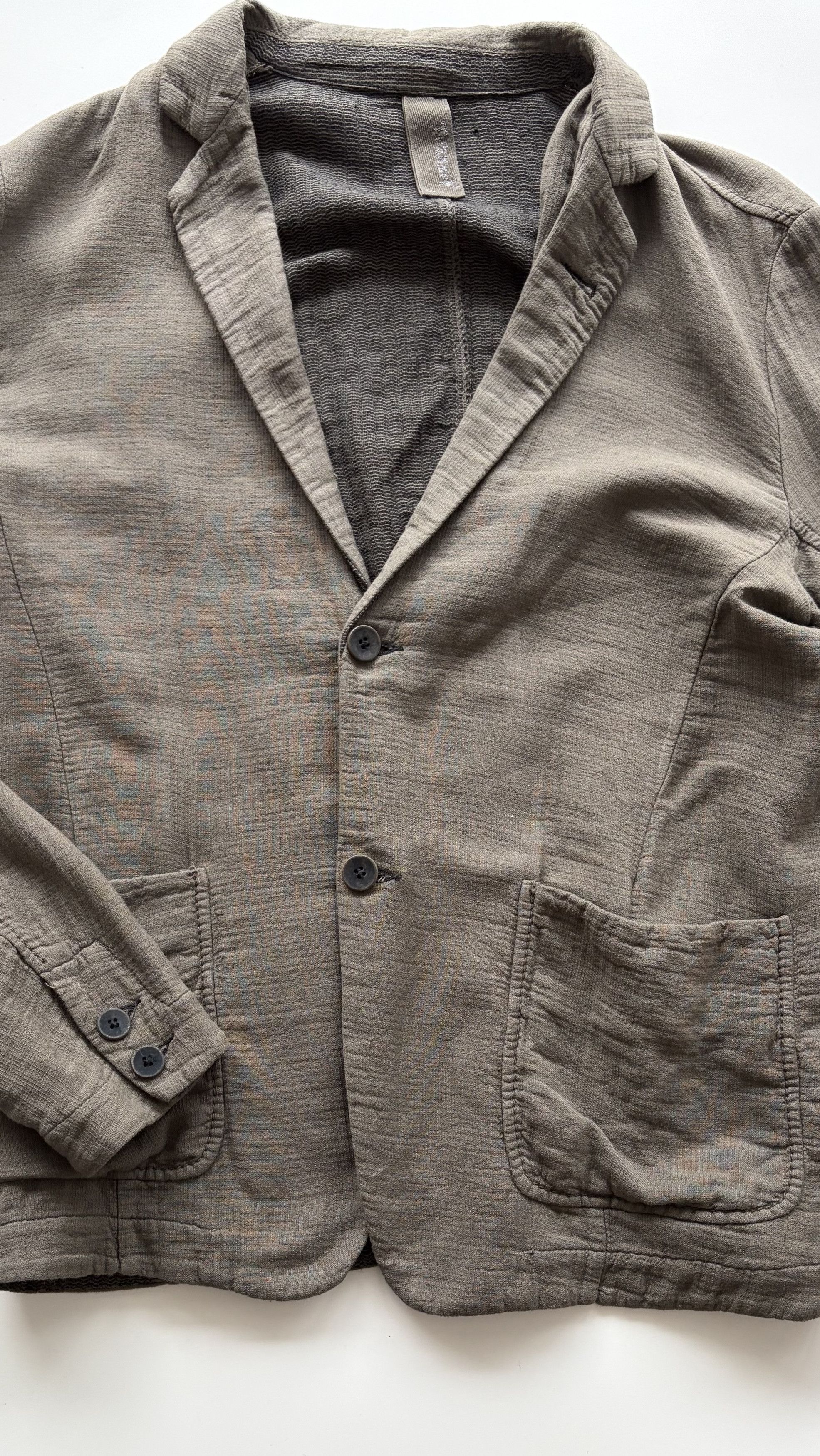 Other Brown Textured Knit Unstructured Blazer Size US M / EU 48-50 / 2 - 4 Thumbnail