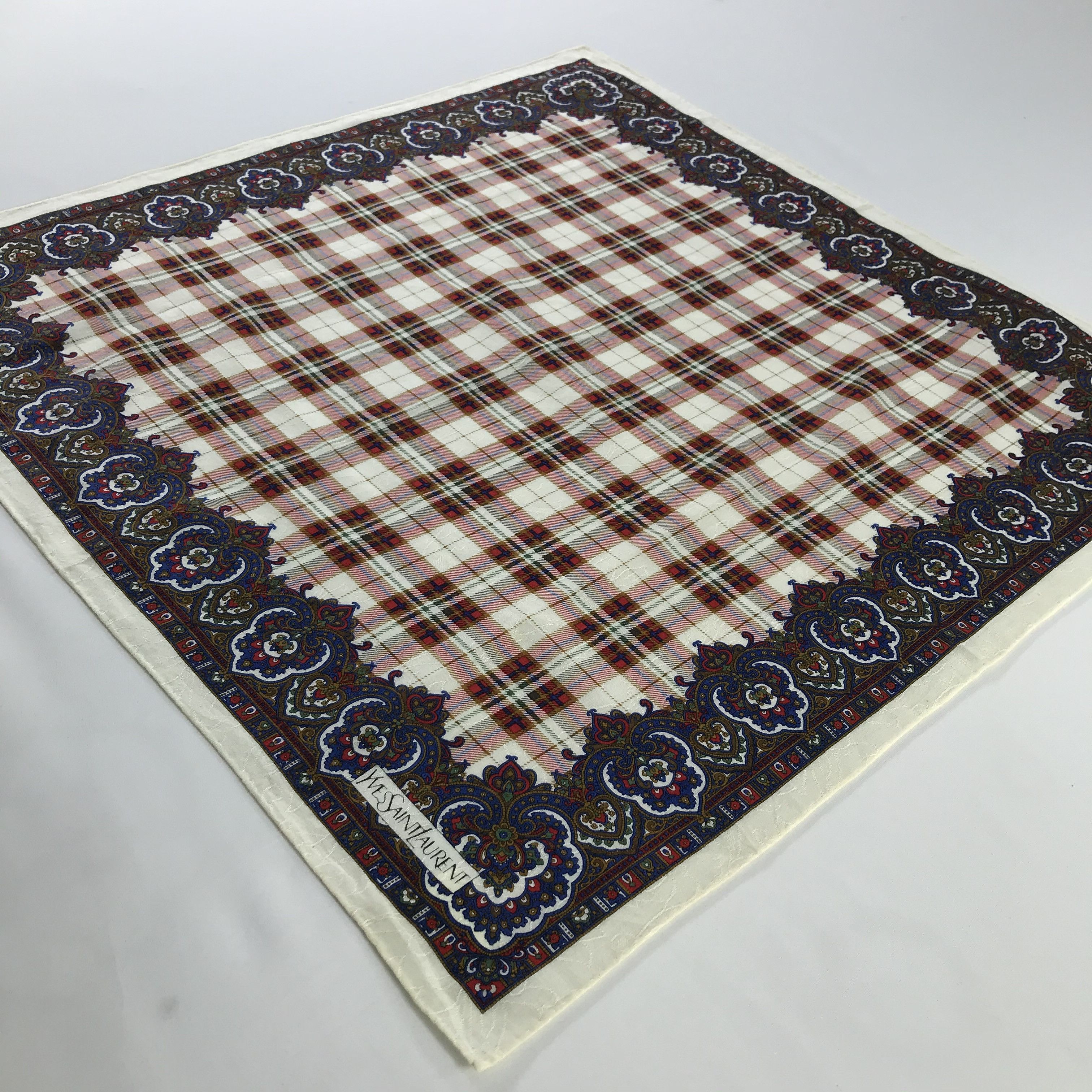 Vintage × Yves Saint Laurent Yves Saint Laurent Bandana / Handkerchief /Neckerchief -S890 Size ONE SIZE - 2 Thumbnail