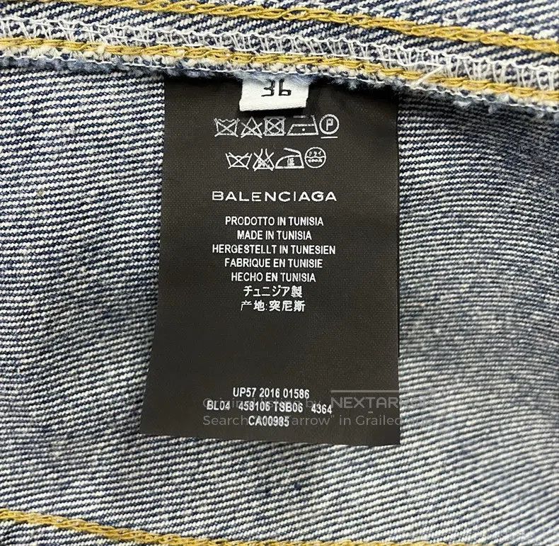 Balenciaga Balenciaga Blue Denim Jacket Size XS / US 0-2 / IT 36-38 - 6 Thumbnail