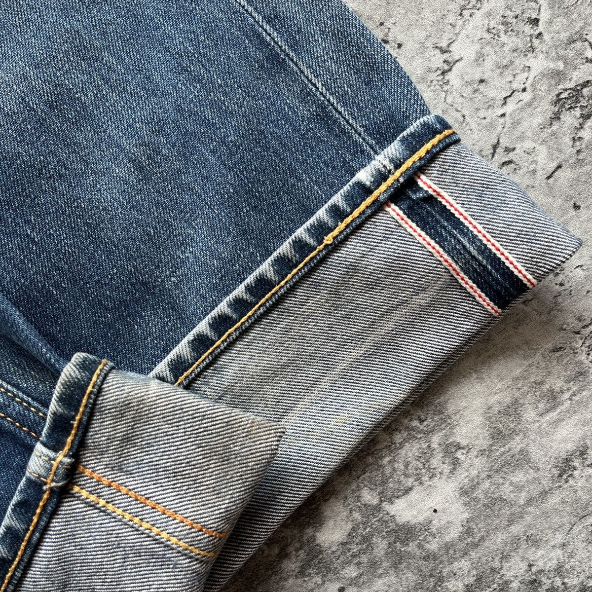 Evisu Evisu No.3 Brush Daicock Washed Selvedge Jeans Size US 33 - 23 Thumbnail