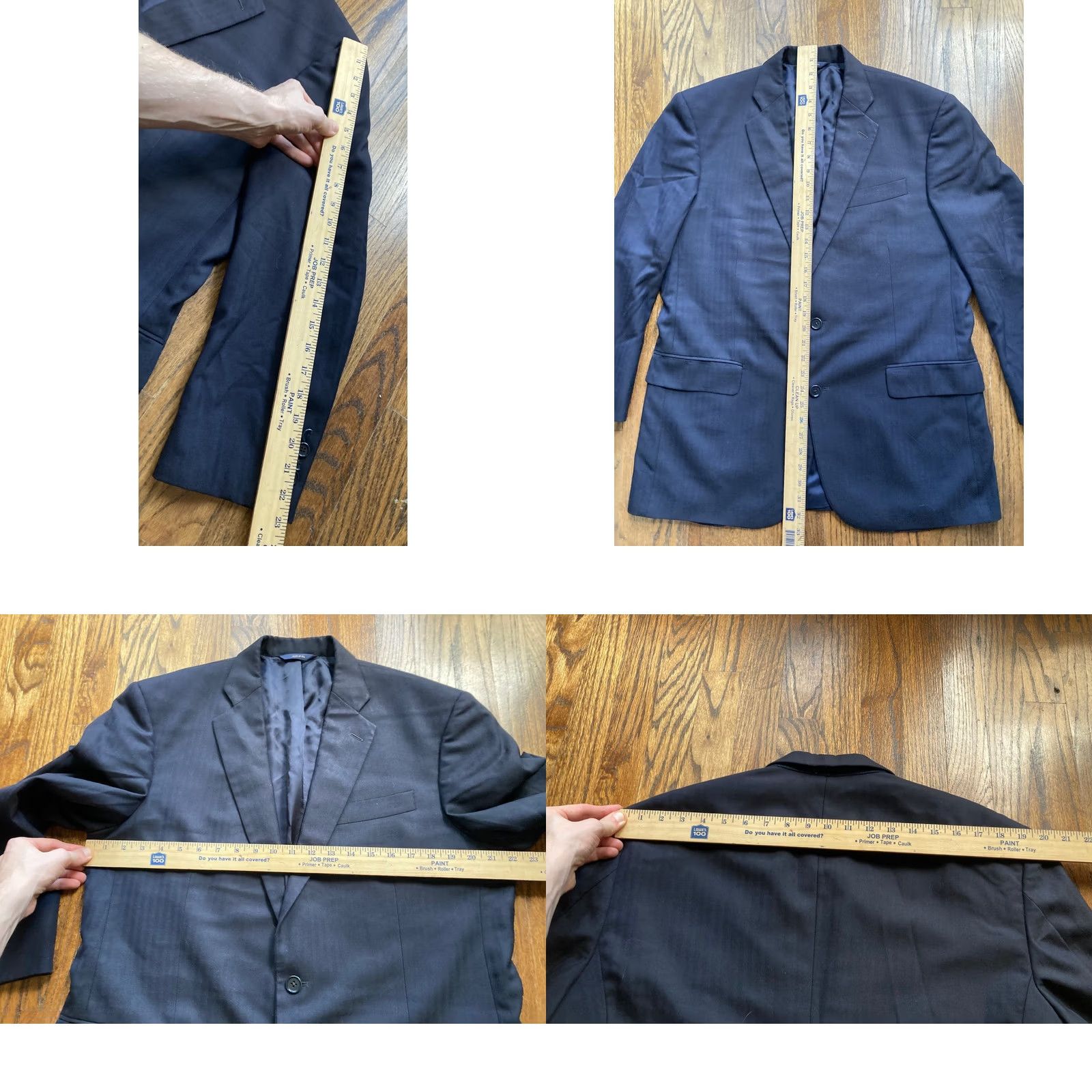 Brooks Brothers Brooks Brothers Blazer Mens 43R Saxxon 1818 Madison Midnight Blue 100% Wool Sport Coat Jacket Single-Breasted Two-Button Notch Lapel Vintage No Size 46R - 8 Thumbnail
