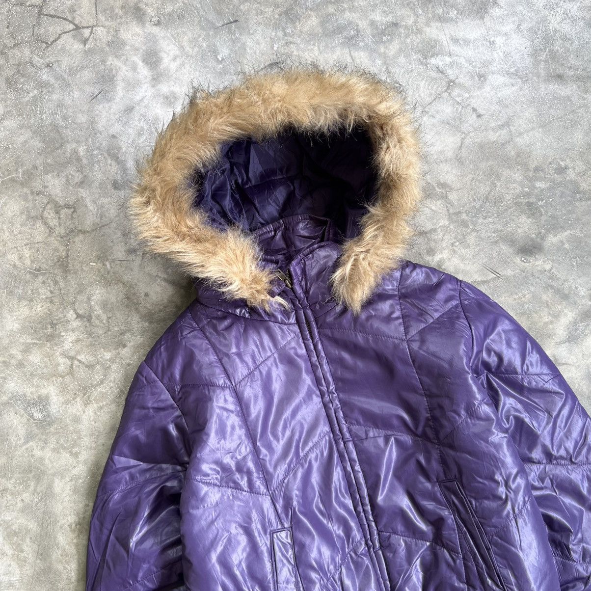 Hysteric Glamour 2000s Blue Strive Lgb Style Boxy Puffer Fur Hooded Jacket Size US M / EU 48-50 / 2 - 2 Thumbnail