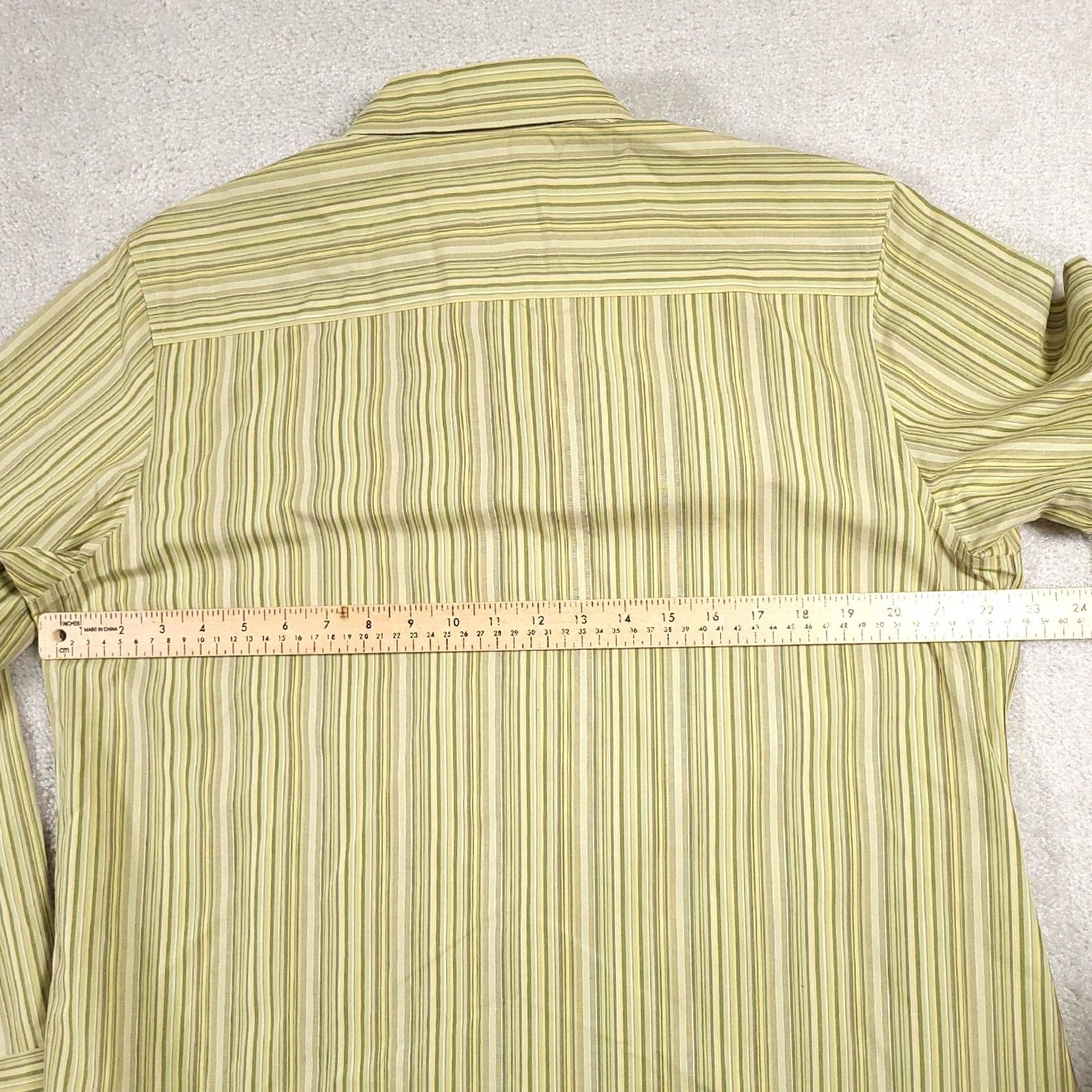 Vintage Cabela's Shirt Women's XL Reg Green Stripe Pocket Long Sleeve Button Front Size XL / US 12-14 / IT 48-50 - 7 Thumbnail