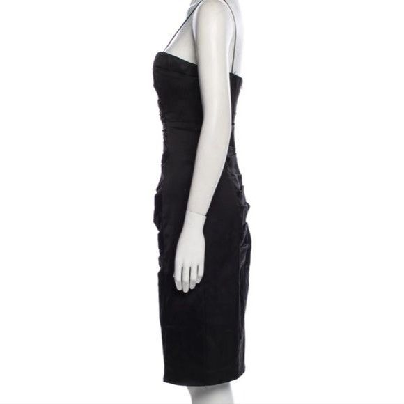Vintage Cache Ruched Sleeveless Bodycon Concealed Zipper Y2K Lined B Size XL / US 12-14 / IT 48-50 - 4 Thumbnail