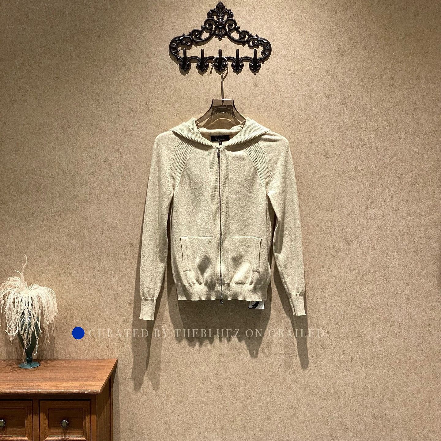 Loro Piana Beige Zip-Up Hoodie with Long Sleeves - Size S Size US S / EU 44-46 / 1 - 1 Thumbnail