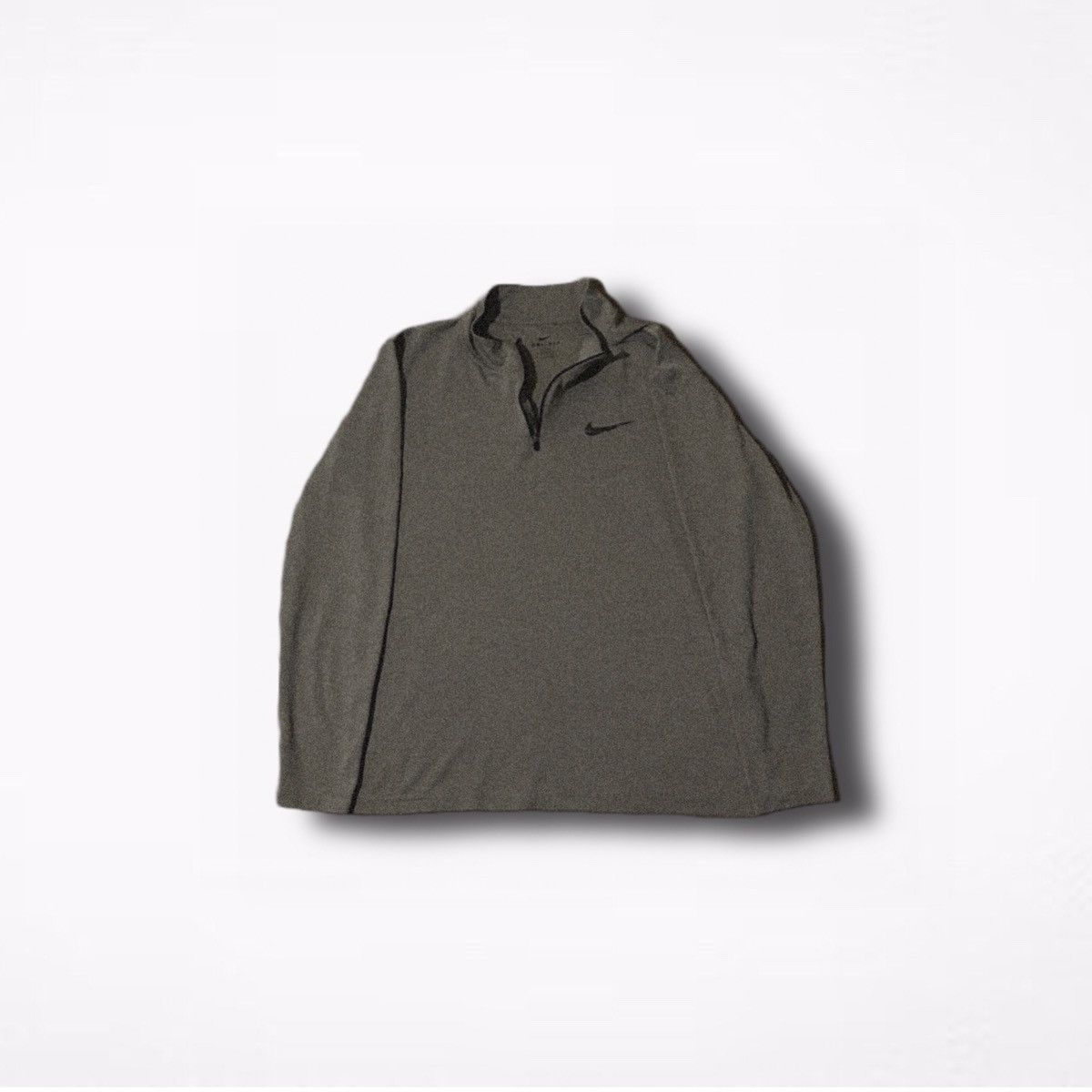 Nike Grey Nike Dri-Fit 1/2 Zip Size US L / EU 52-54 / 3 - 1 Thumbnail