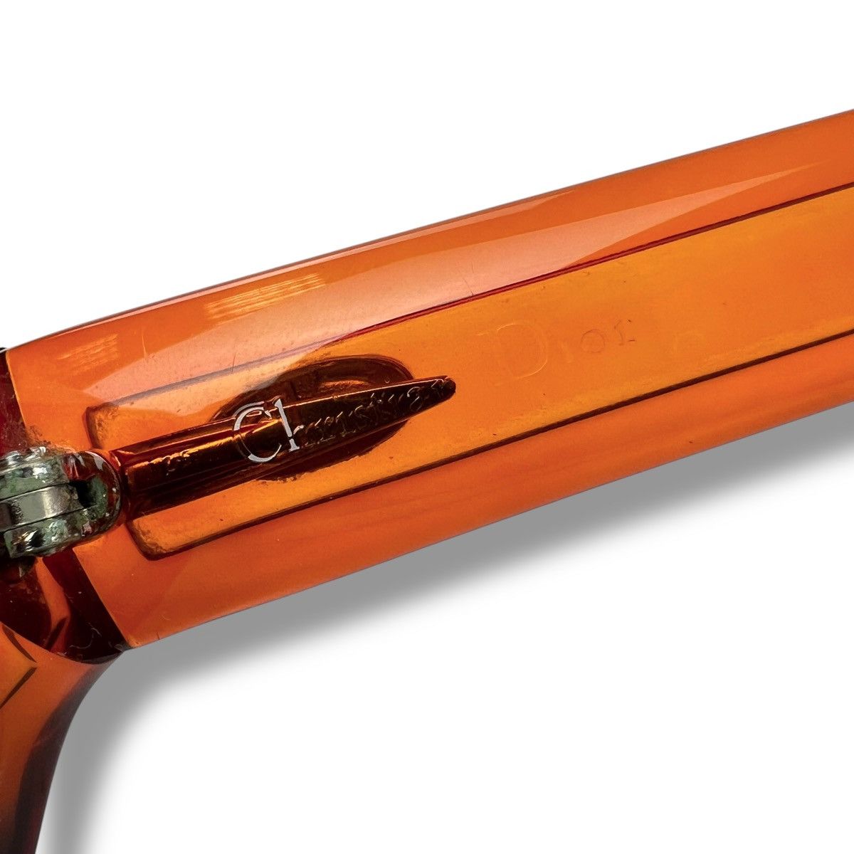 Dior 1970’s Amber Oversized Sunglasses