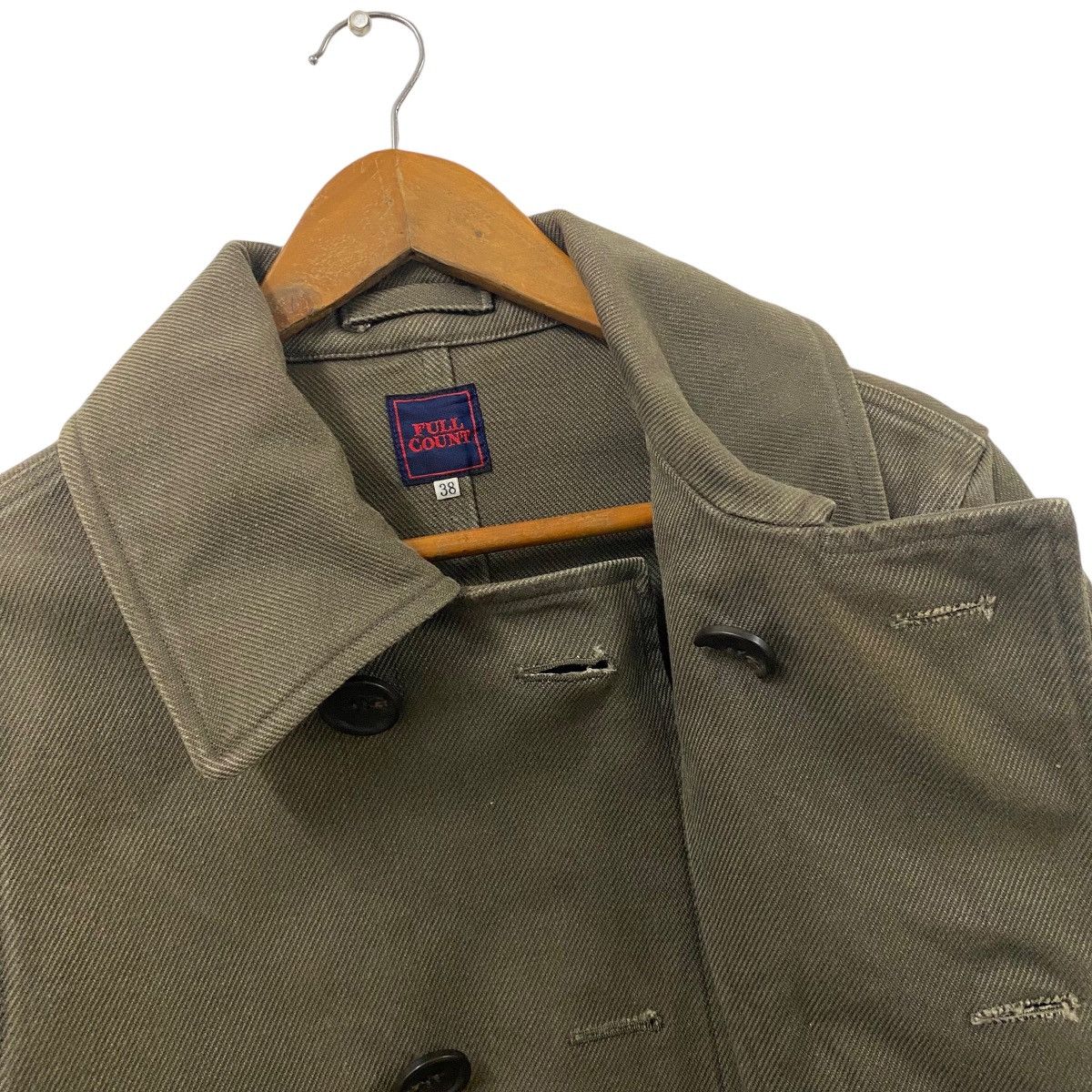 Full Count & Co. ☀️Nice design Full count double breasted cotton jacket Size US S / EU 44-46 / 1 - 7 Thumbnail