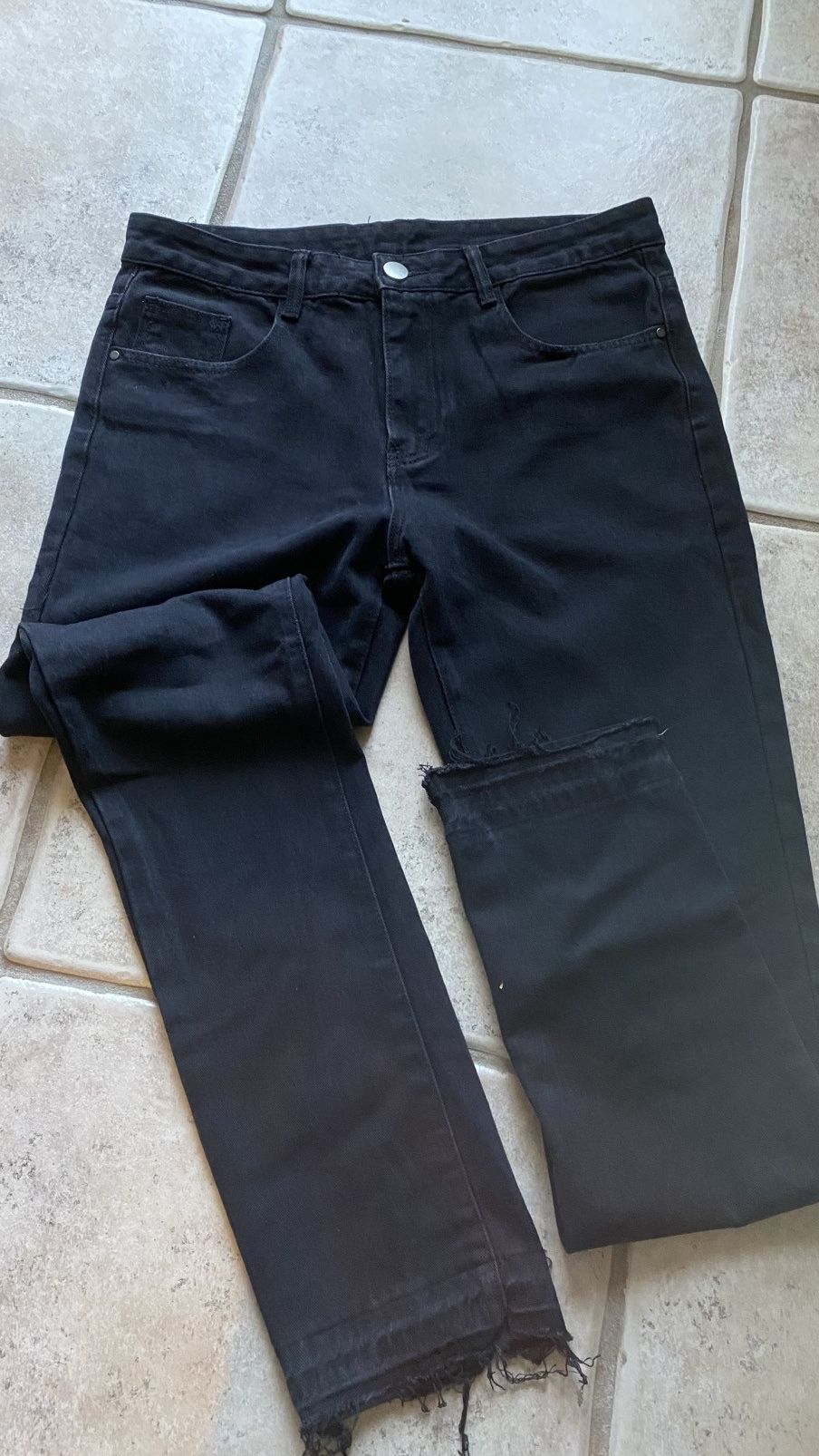 Other Black stacked jeans Size US 32 / EU 48 - 1 Thumbnail