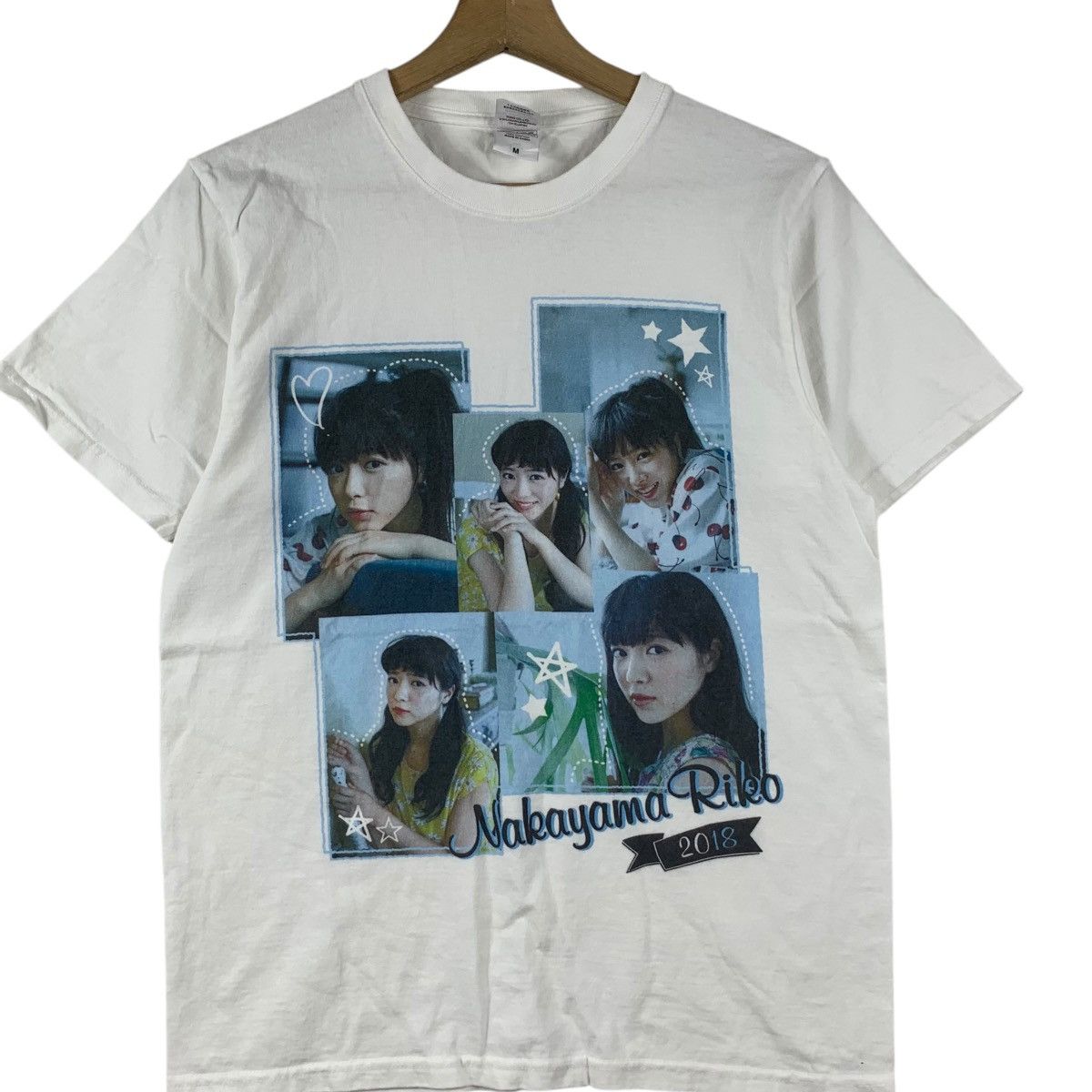 Vintage NAKAYAMA RIKO Shiritsu Ebisu Chugaku Japan Idol Tee Shirt Size US M / EU 48-50 / 2 - 3 Thumbnail