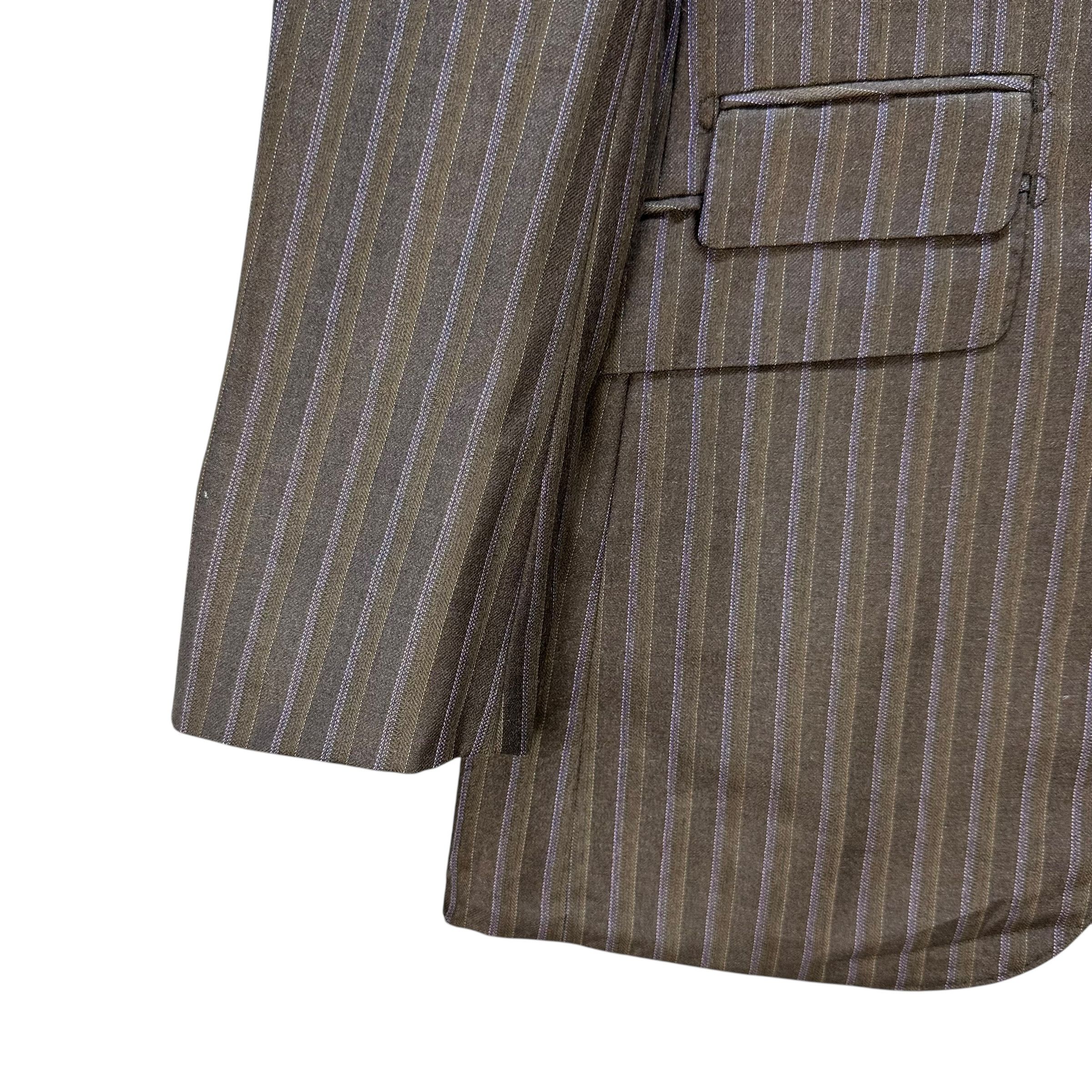 Japanese Brand Cloth DORMEIUL Wool Mohair Cashmere Suit Jacket #A67-1615 Size 40R - 4 Thumbnail