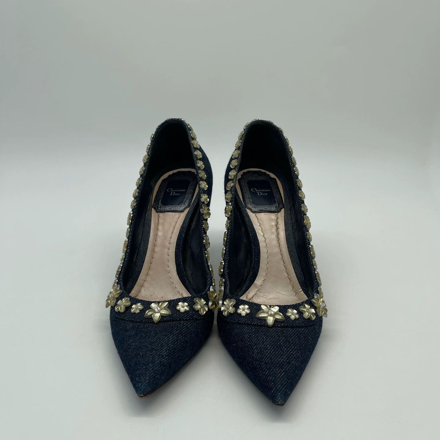 Dior Dior Rhinestone High Heels Women's 35 Size US 4.5 / IT 34.5 - 6 Thumbnail