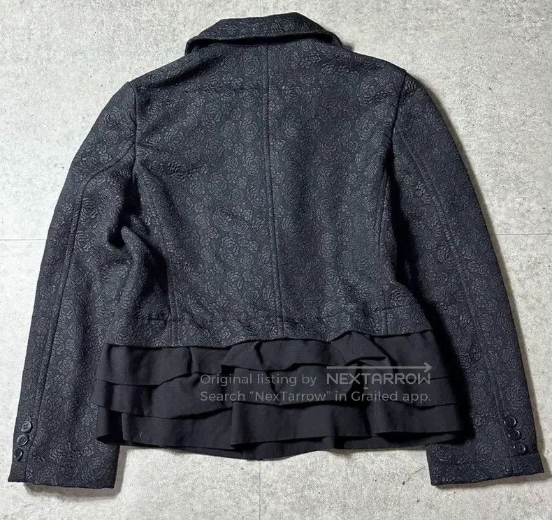 Comme des Garcons Comme Des Garcons Round-neck floral embroidered wool jacke Size M / US 6-8 / IT 42-44 - 2 Thumbnail