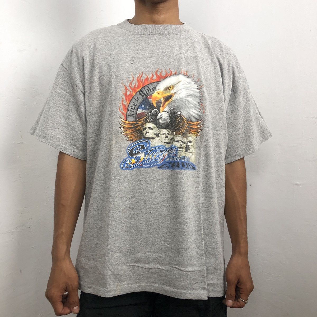Harley Davidson × Vintage Live to ride 2009 t-shirt Size US L / EU 52-54 / 3 - 4 Thumbnail