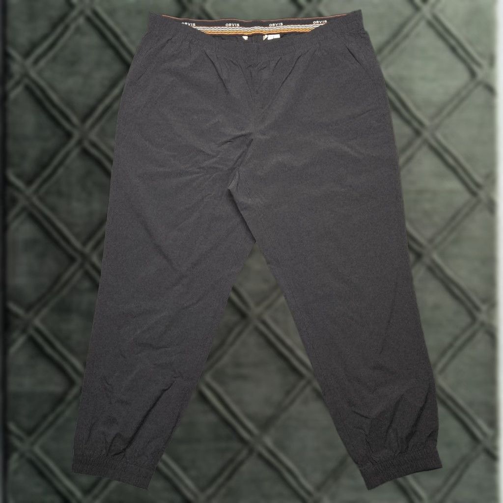 Orvis Orvis Pants Womens 20 Black Jogger Elastic Waist Pockets Tapered Hiking Fishing Size 42" / US 20 - 1 Thumbnail