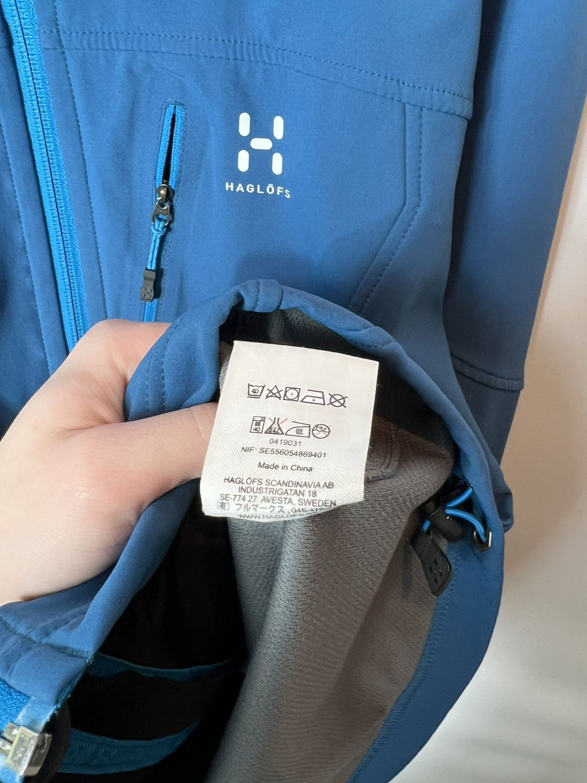 Haglofs Vintage Haglofs Bioga Shell Jacket Blue Outdoor Trekking Size US M / EU 48-50 / 2 - 11 Thumbnail