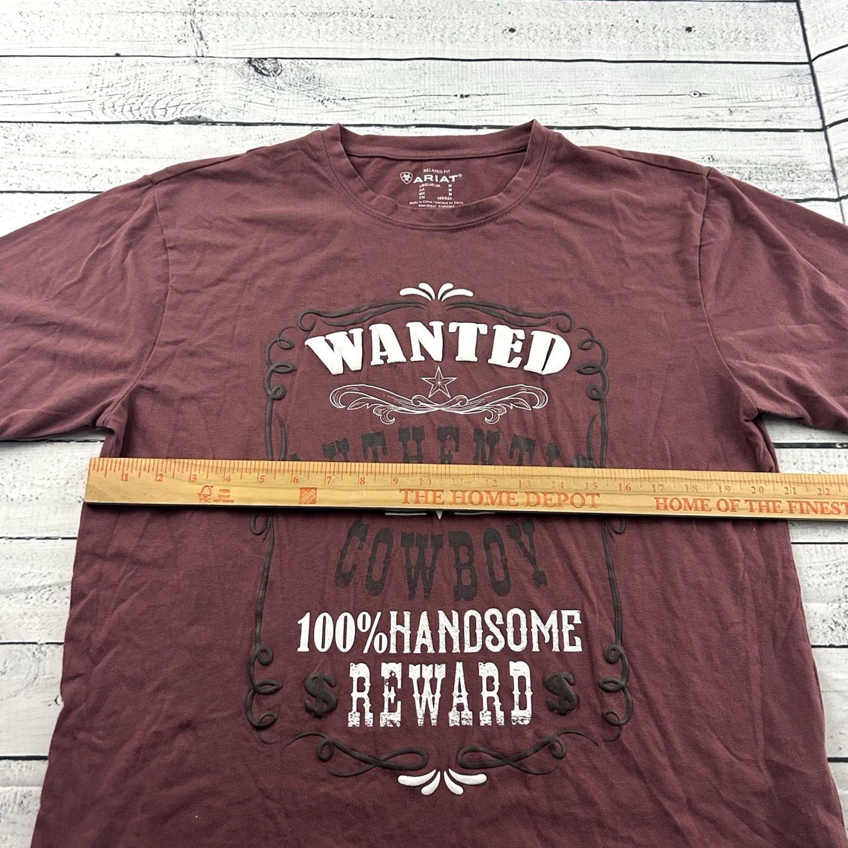Ariat Ariat Women's T-Shirt Short Sleeve Relaxed Fit Maroon Red M Size Adult Shirts Ladies Mens? Size M / US 6-8 / IT 42-44 - 4 Thumbnail