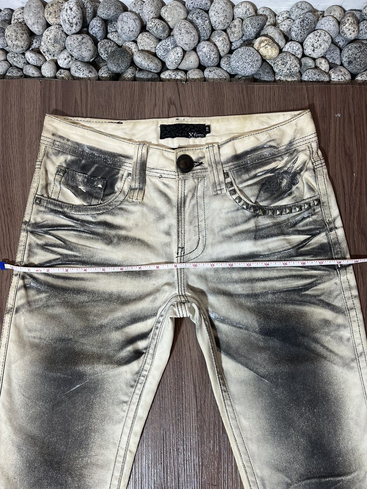 Seditionaries Xfrm Studded Clawmark Short Jeans Size US 31 - 12 Thumbnail