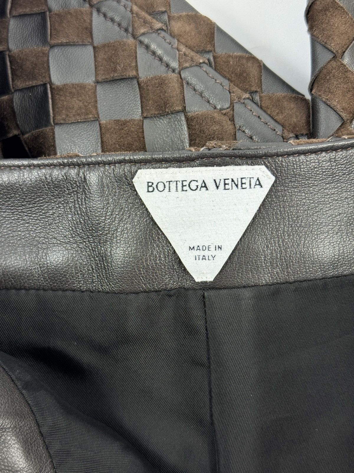 Bottega Veneta MIX SUEDE INTRECCIATO TROUSERS Size US 34 / EU 50 - 4 Thumbnail
