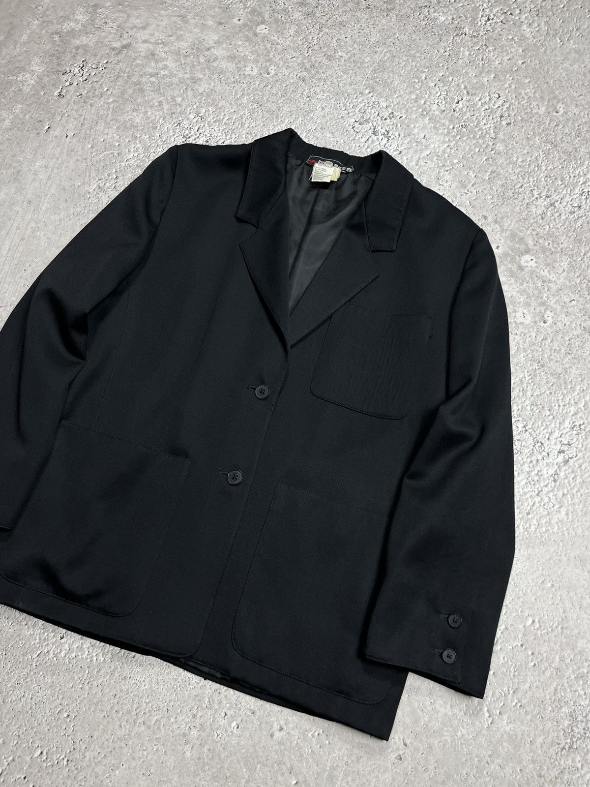 Fendi Fendi 365 Roma Vintage Black Wool Blazer Jacket Italy 46 Size 46R - 2 Thumbnail