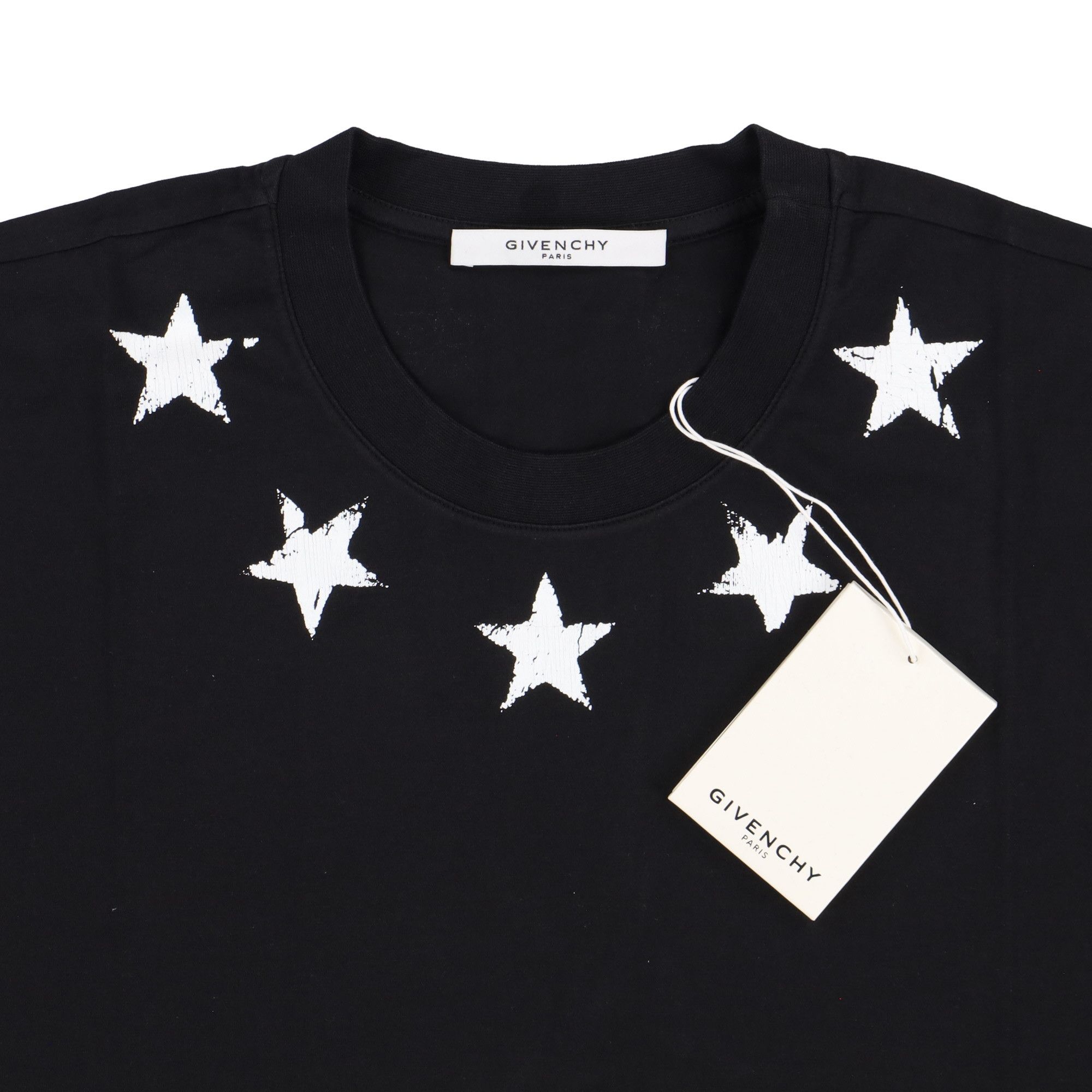 Givenchy Black and White Cracked Stars Oversized T-Shirt Size US S / EU 44-46 / 1 - 4 Thumbnail