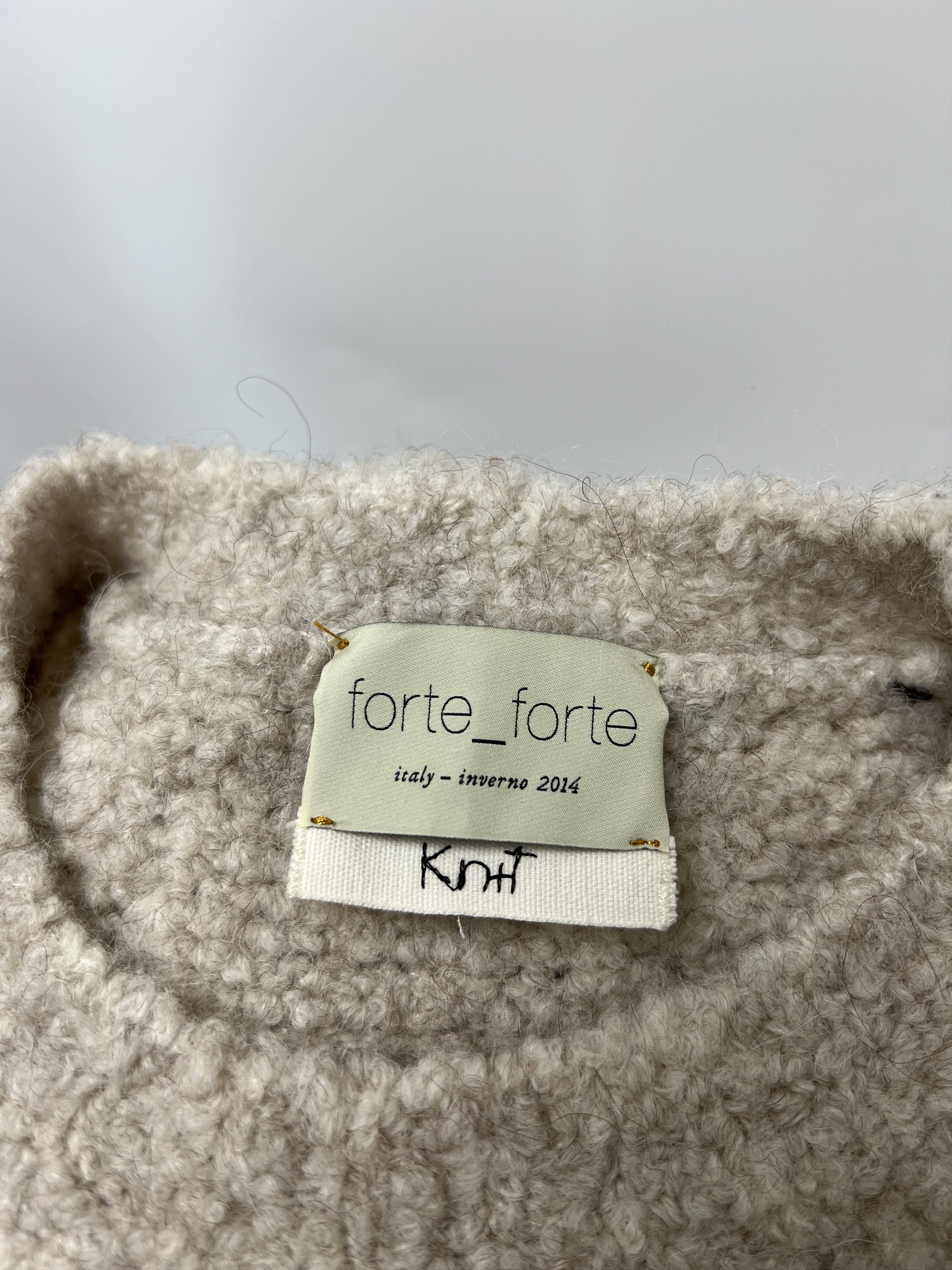 forte_forte Forte_Forte Women's Beige Wool Alpaca Knit Sweater Size 2 Size M / US 6-8 / IT 42-44 - 12 Thumbnail