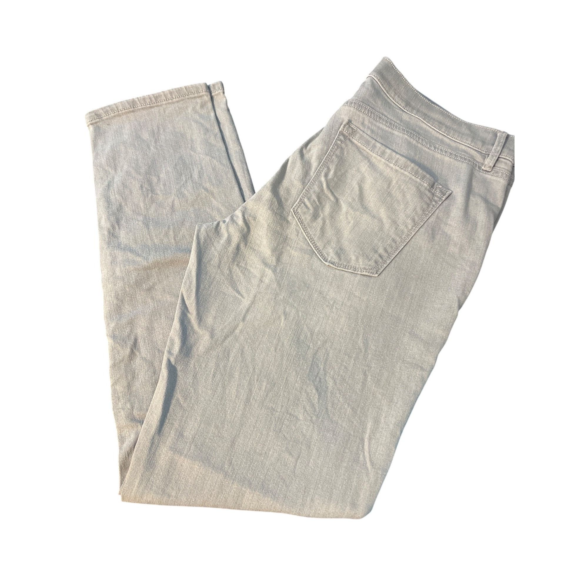 Loft Loft Modern Skinny Light Gray Denim Jeans 31/12 Womens 5 Poc Size 31" - 3 Thumbnail
