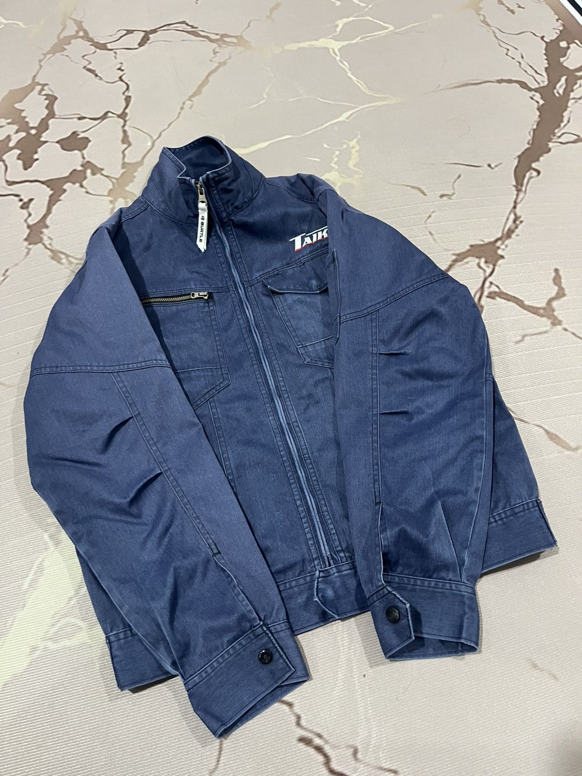 Japanese Brand Burtle Workwear Utility Zip Jacket Navy Japan Size US M / EU 48-50 / 2 - 6 Thumbnail