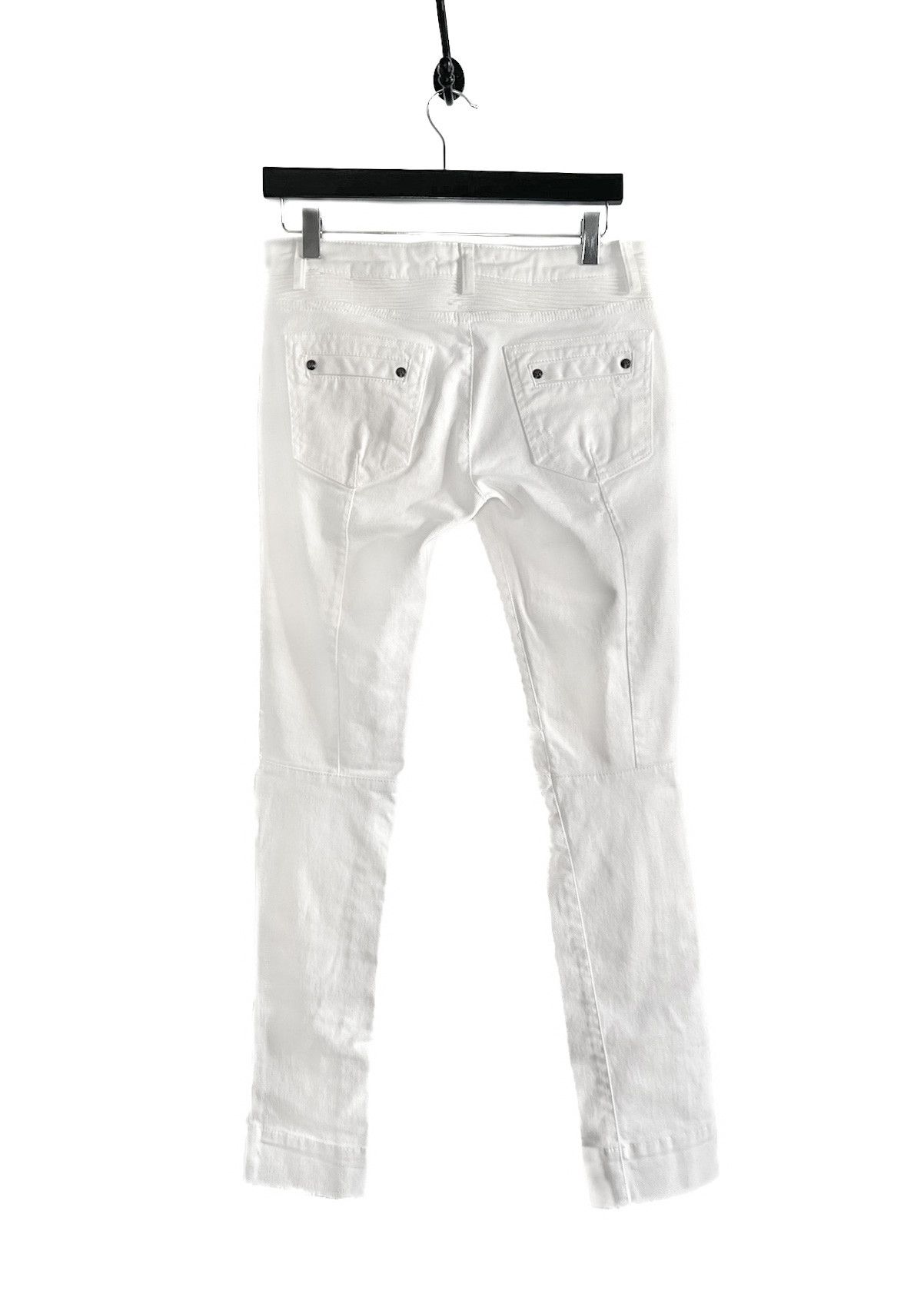Pierre Balmain Pierre Balmain White Studded Embellished Biker Jeans Size 27" / US 4 / IT 40 - 5 Thumbnail