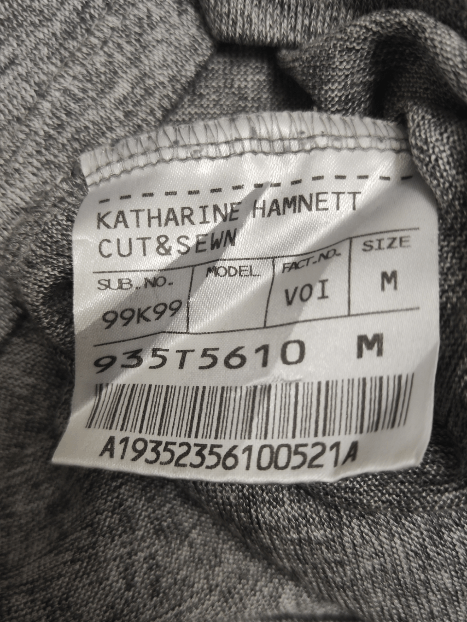 Designer × Katharine Hamnett London Katharine Hamnett London Cut & Sewn Japan Long Sleeve Shirt Size M / US 6-8 / IT 42-44 - 3 Thumbnail