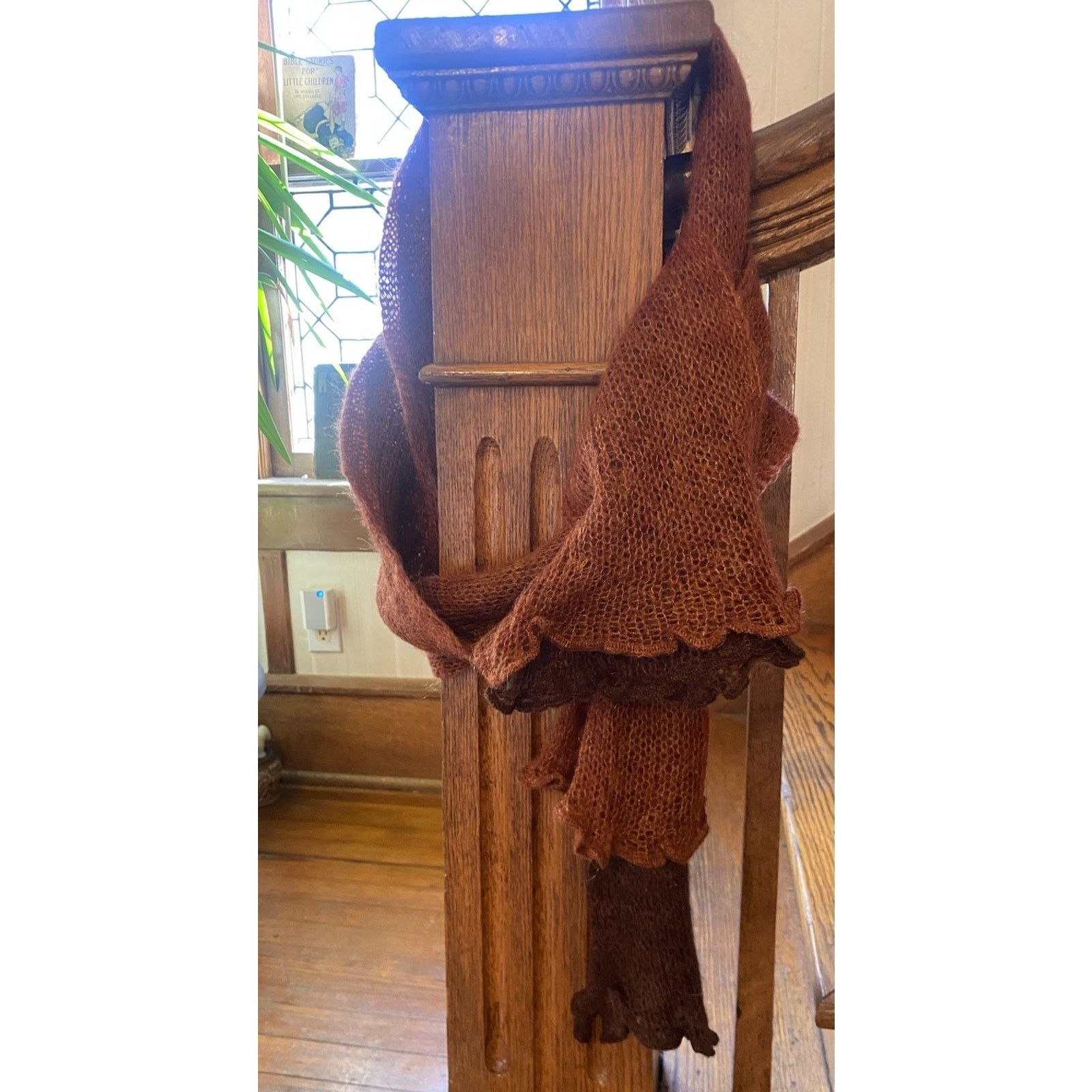 Vintage VTG Nardi & Tagliaferri Italy Scarf Burnt Orange Brown Size ONE SIZE - 3 Thumbnail