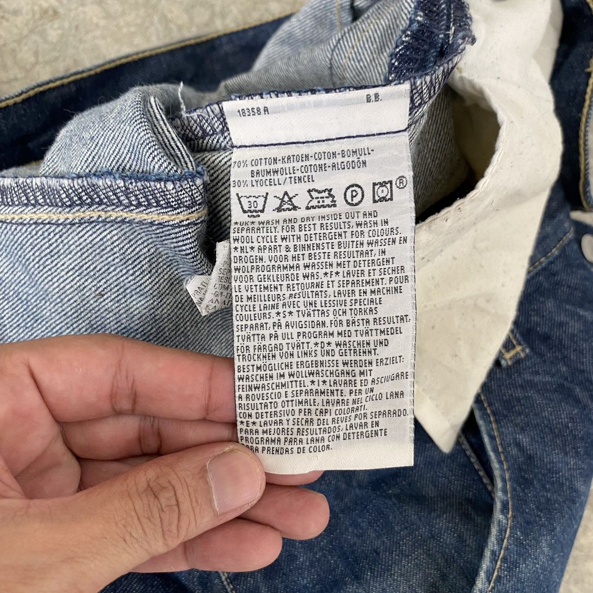 Levi's Vintage Levis Engineered Takuya Kimura Relaxed Denim Jeans Size US 36 / EU 52 - 13 Thumbnail
