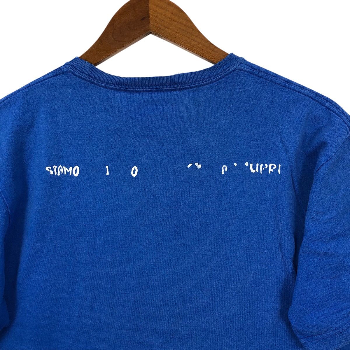Vintage 2002 Giuoco Calcio Azurri T-Shirt Distressed Italian Footbal Size US M / EU 48-50 / 2 - 5 Thumbnail