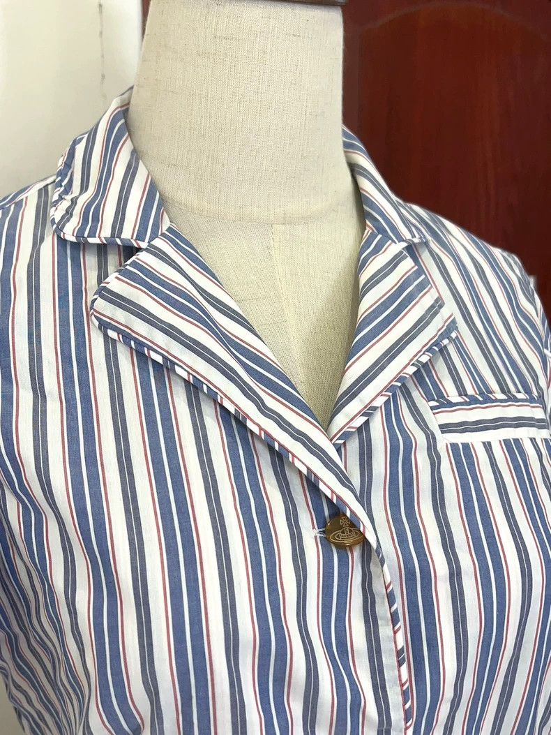 Vivienne Westwood Vivienne Westwood size2 Pink and blue printed short sleeve Size M / US 6-8 / IT 42-44 - 4 Thumbnail