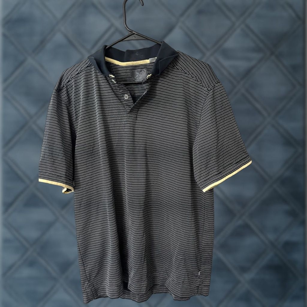 Callaway Callaway Polo Shirt Mens L Short Sleeve Black White Stripe C Tech Polo Shirt Size US L / EU 52-54 / 3 - 1 Thumbnail