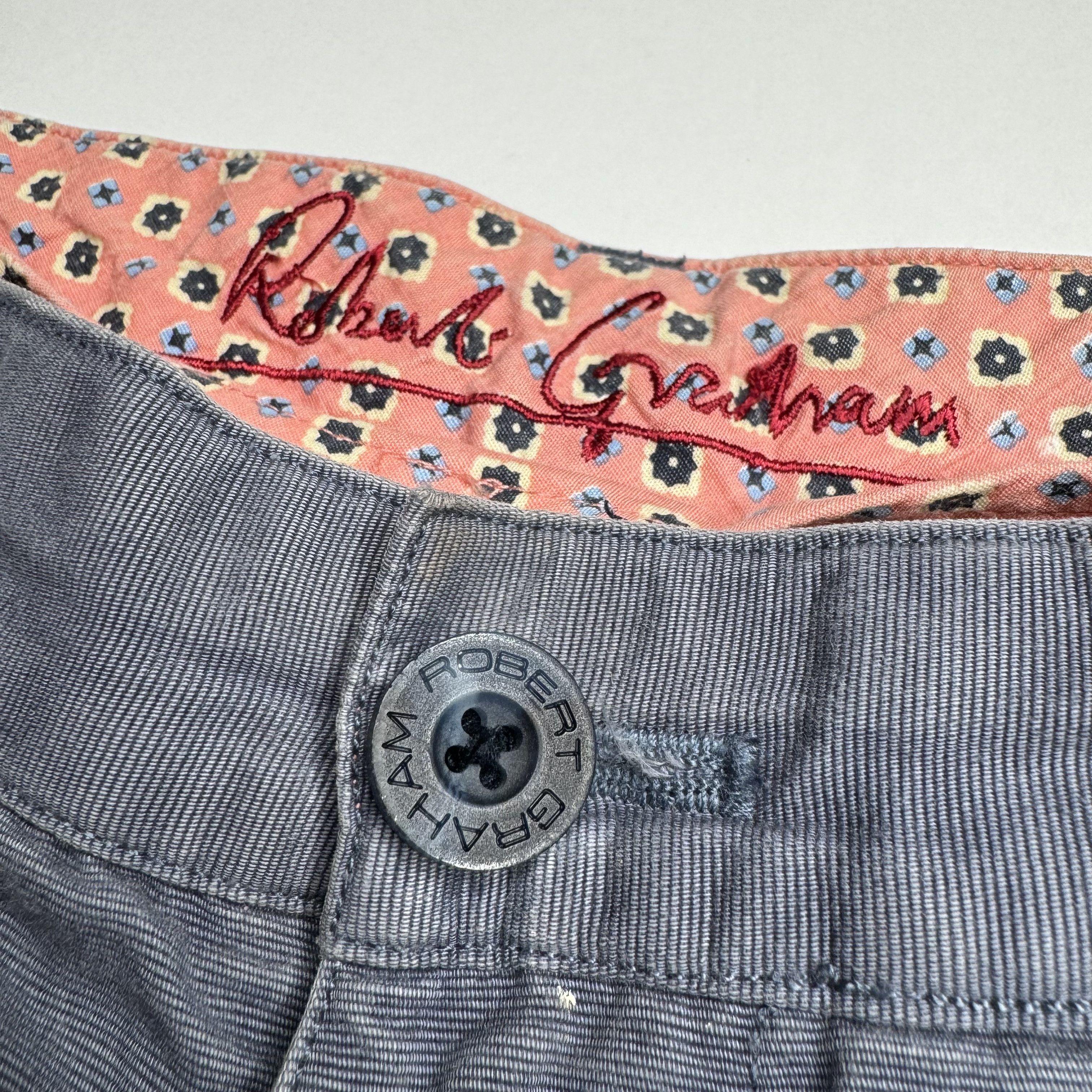 Robert Graham Robert Graham Flat Front Chino Shorts Pink Flip Cuff Size US 30 / EU 46 - 6 Thumbnail