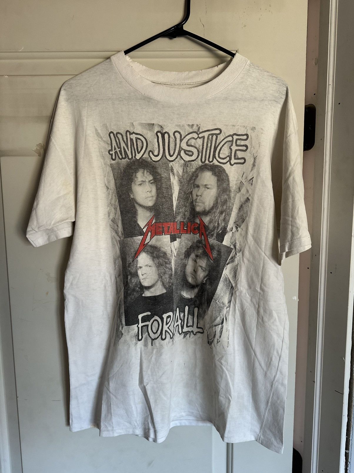 Band Tees × Vintage 1988 Rare Metallica And Justice For All Size US L / EU 52-54 / 3 - 1 Thumbnail