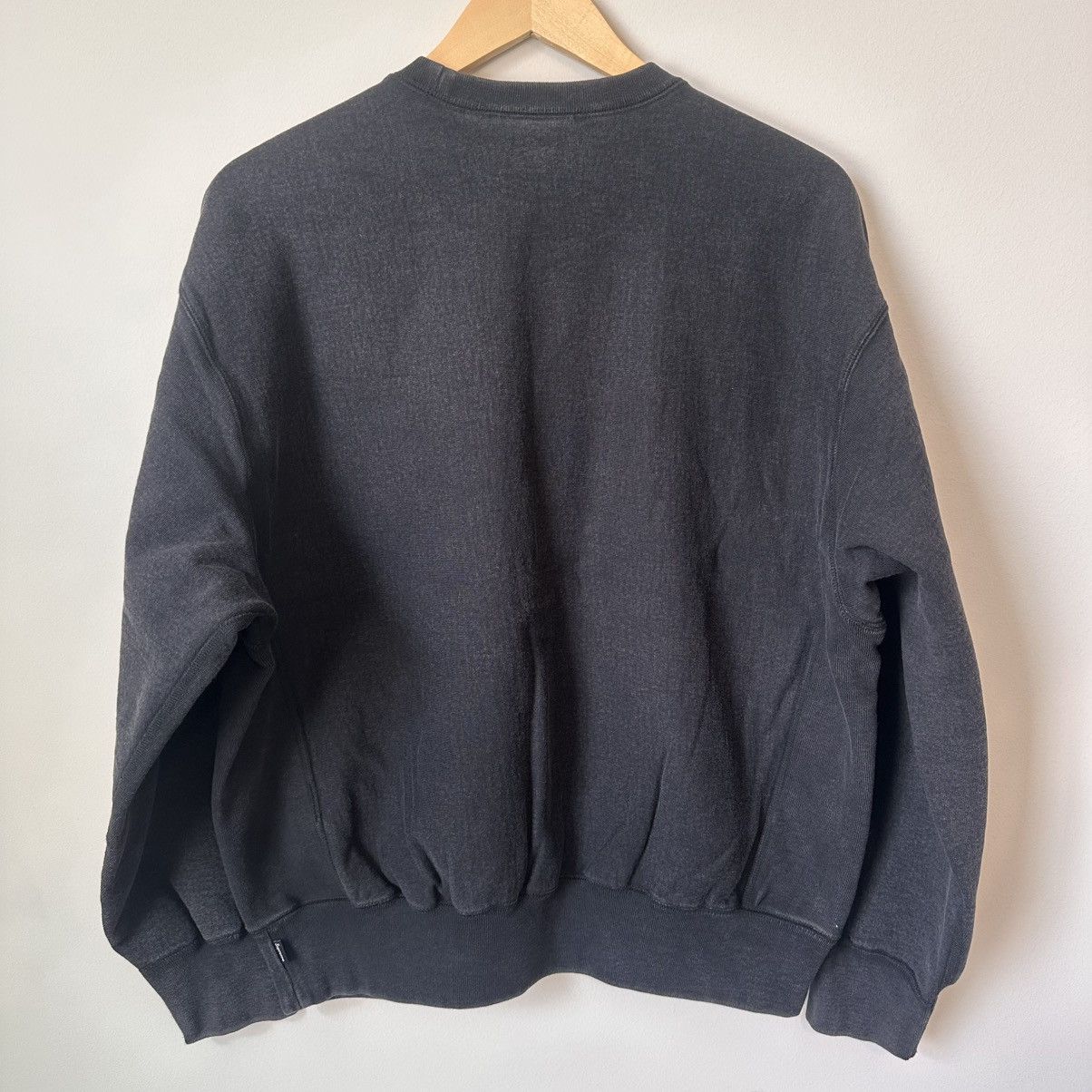 Supreme Supreme Washed Box Logo Crewneck Black Medium Size US M / EU 48-50 / 2 - 3 Thumbnail