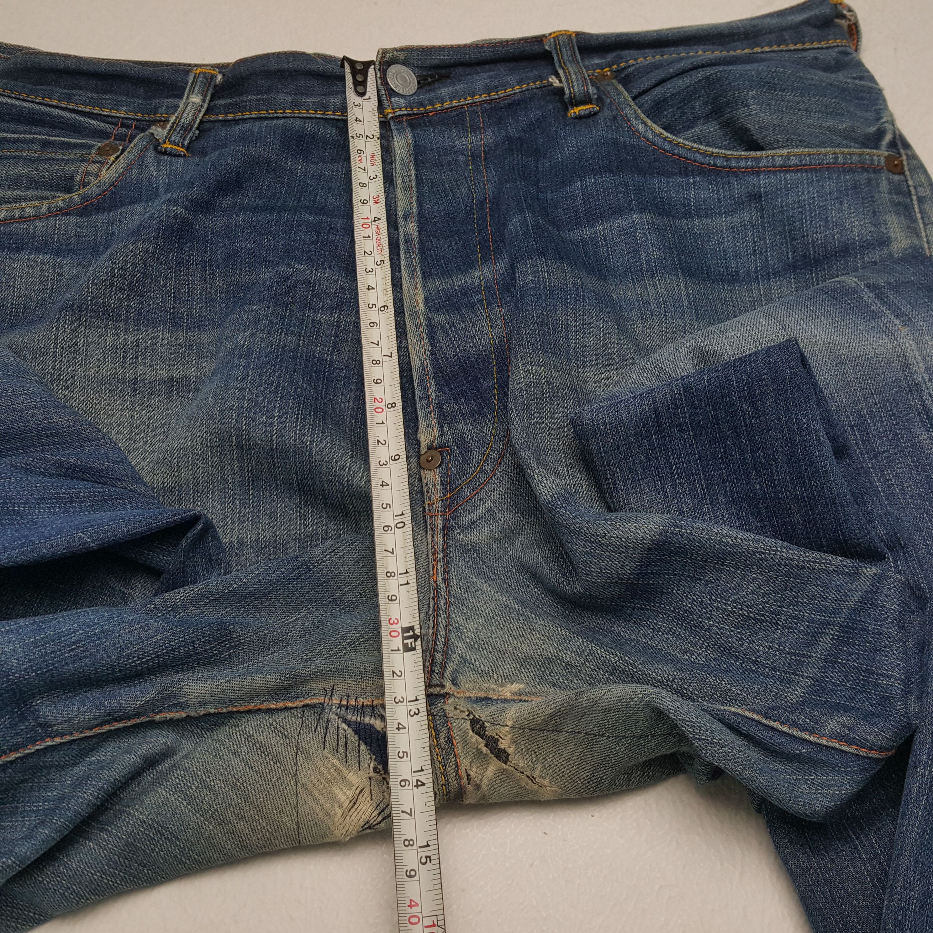 Evisu × Japanese Brand × Vintage EVISU Japanese Brand Streetwear Custom Daicock Jeans Size US 36 / EU 52 - 8 Thumbnail