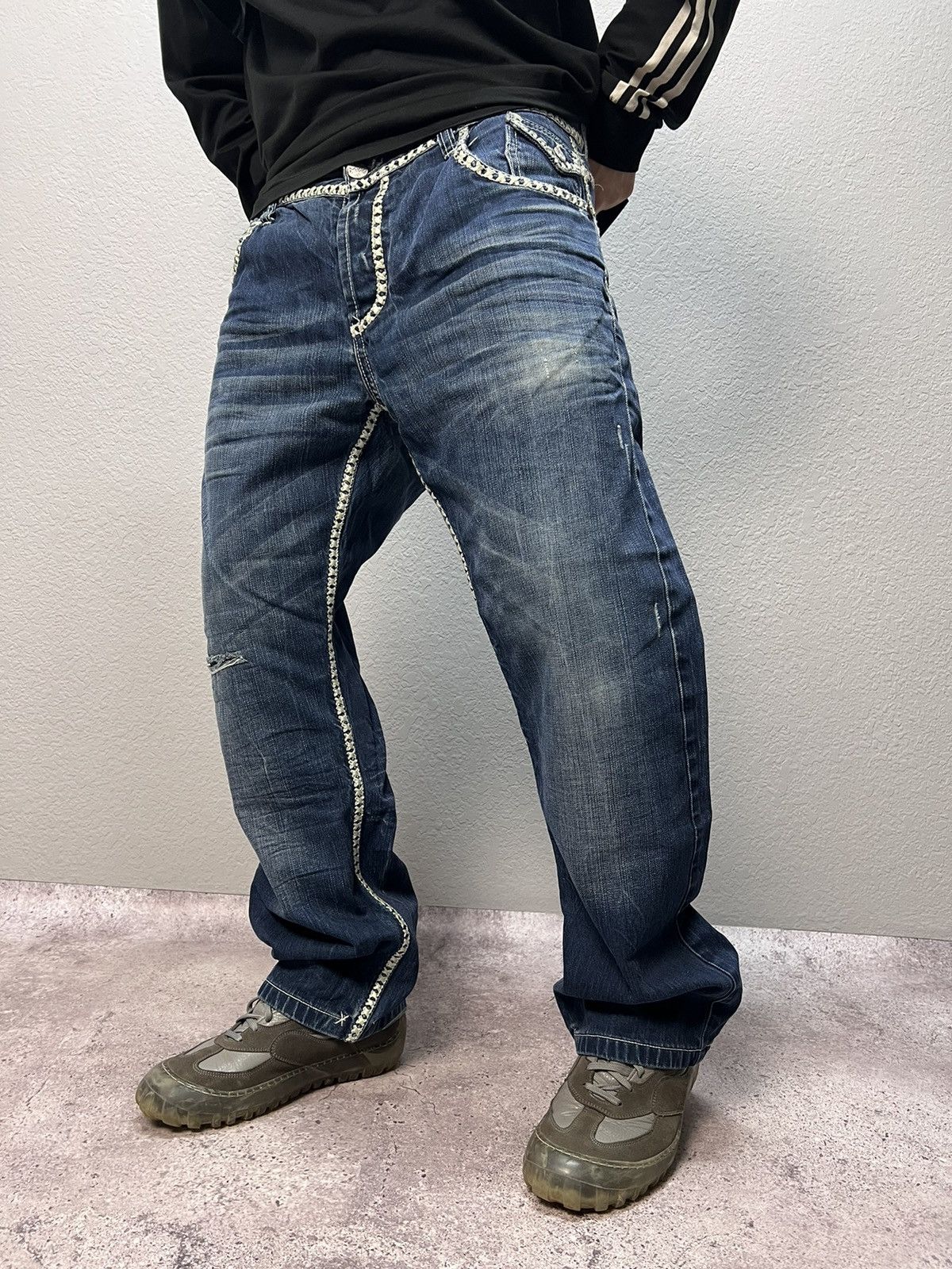 Japanese Brand × True Religion Vintage True Religion STYLE Straight LOW WAIST Jeans Size US 36 / EU 52 - 10 Thumbnail