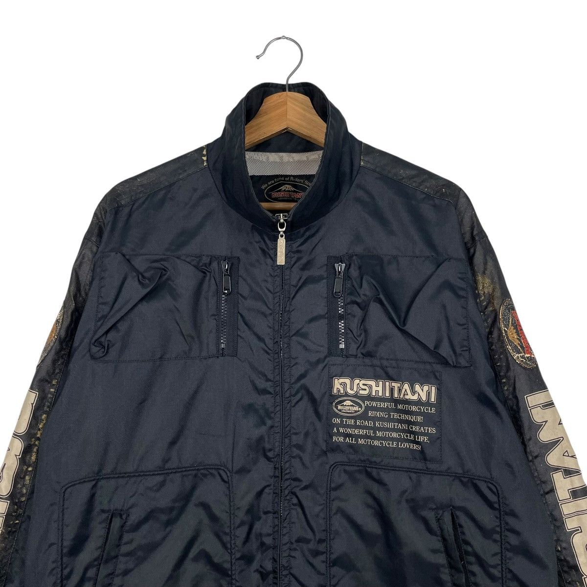 Japanese Brand Team Kushitani Motorcycle Riding Jacket Size US L / EU 52-54 / 3 - 2 Thumbnail